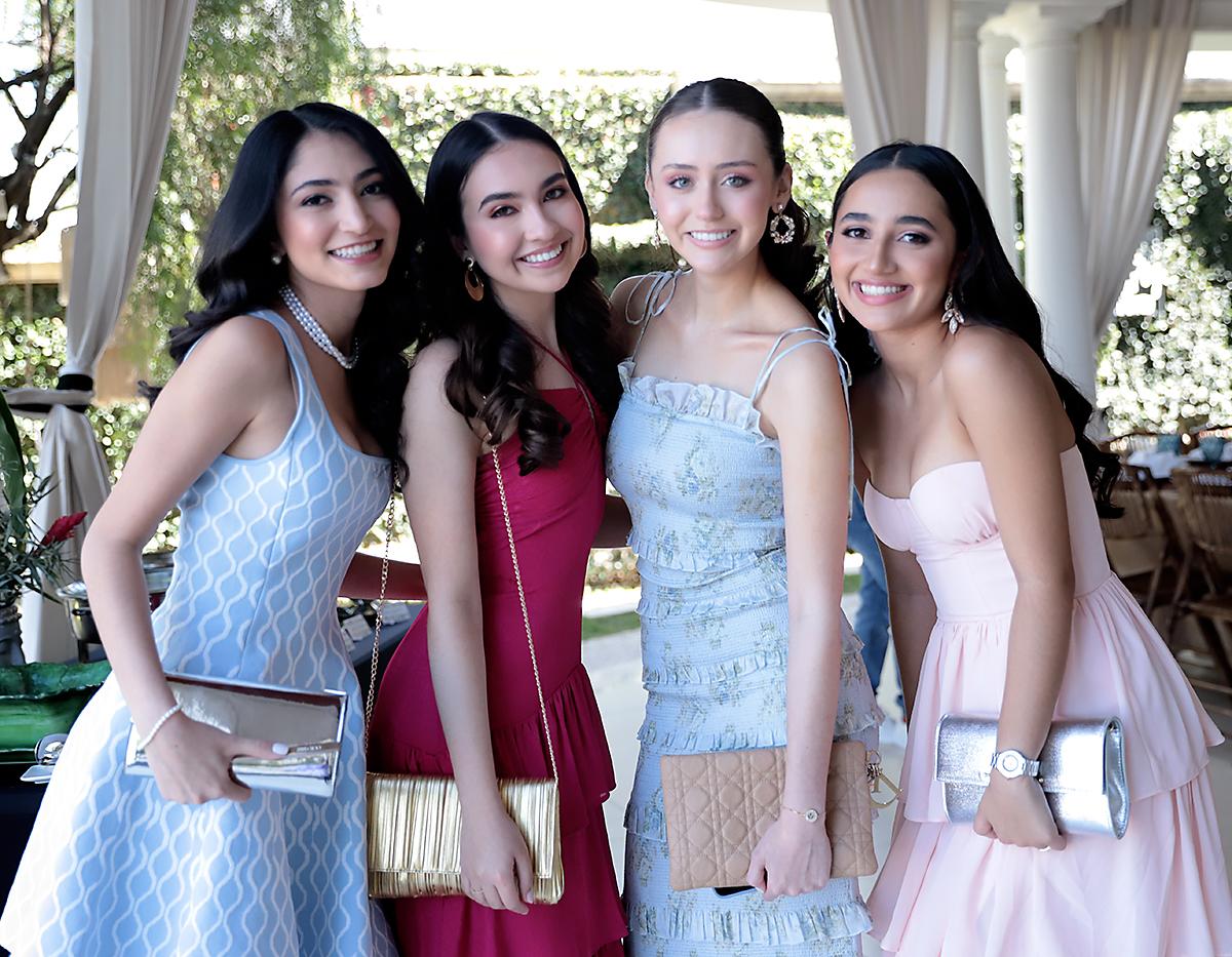 Victoria Salomón, Evangelina Penagos, Victoria Vaca y Valentine Valladares.