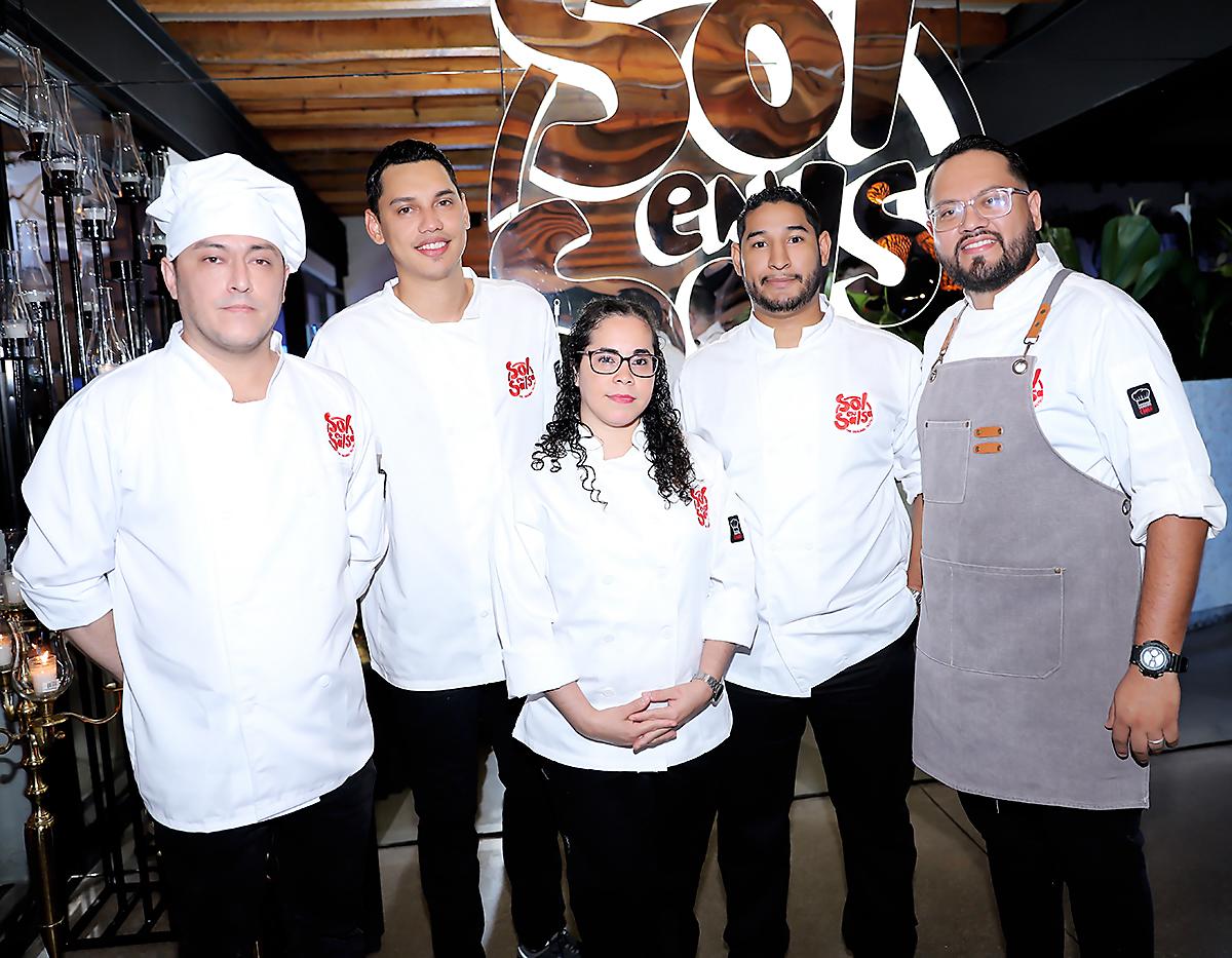 Gerson Ramírez, Amílcar Rodríguez, Karla, Anthony Ayala y Miguel Hernández