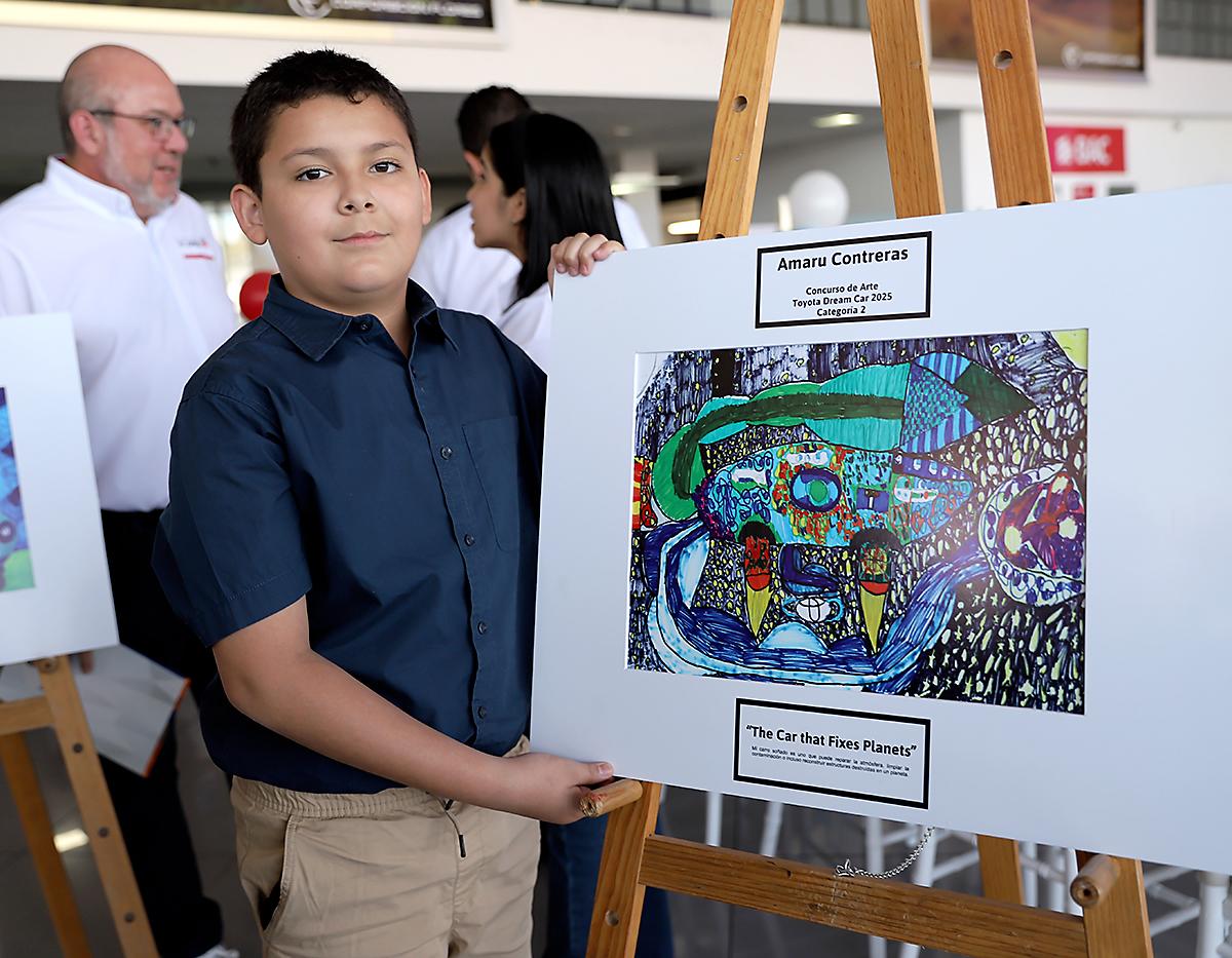 El concurso de arte “Toyota Dream Car” premia la imaginación futurista y el talento de la niñez hondureña
