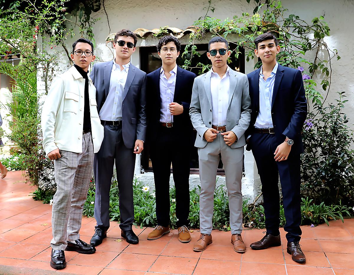 José Ramírez, Luis Rivera, Hernán Corrales, Jonathan Méndoza y Rodrigo López