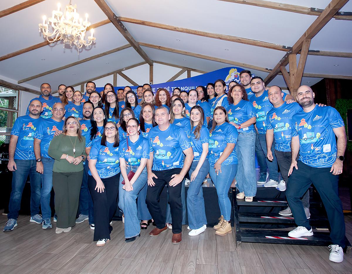 Ejecutivos de Pollo Norteño y Cargill durante el lanzamiento de la campaña.