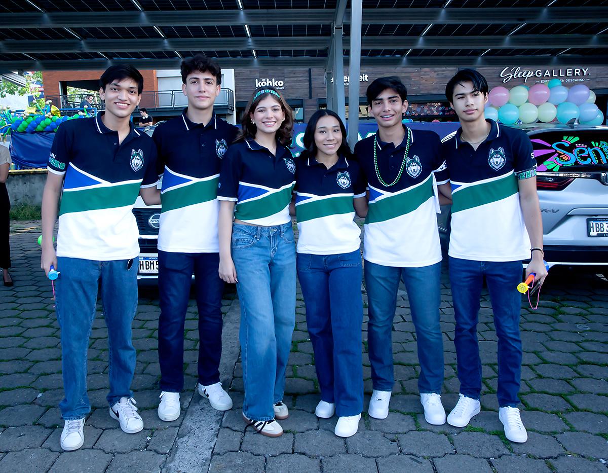 Rafael Barahona, Geovanny Michelen, Fabiana Canahuati, Valeria Gámez, Carlos Tosta y Carlos Martínez.