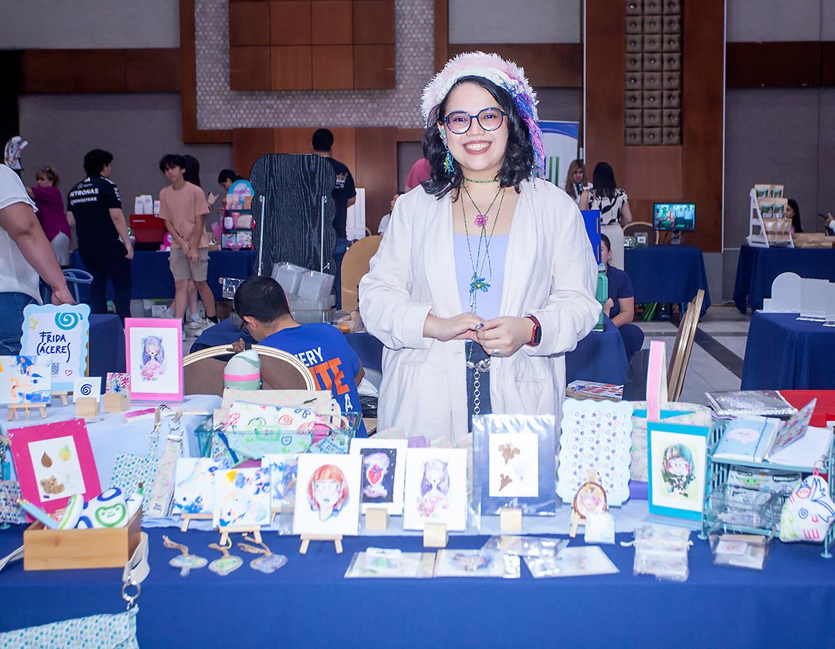 Frida Cáceres y su emprendimiento Frida Cáceres. 