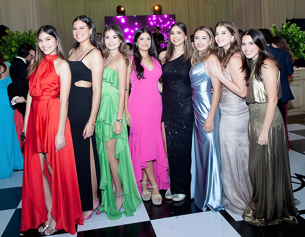 Hannah Fajardo, Galilea Rodríguez, Camila Serrano, Tatyanna Bendeck, Adrianna Escoto, Alessandra Canahuati, Giuliana Canahuati y Jimena Paguada.