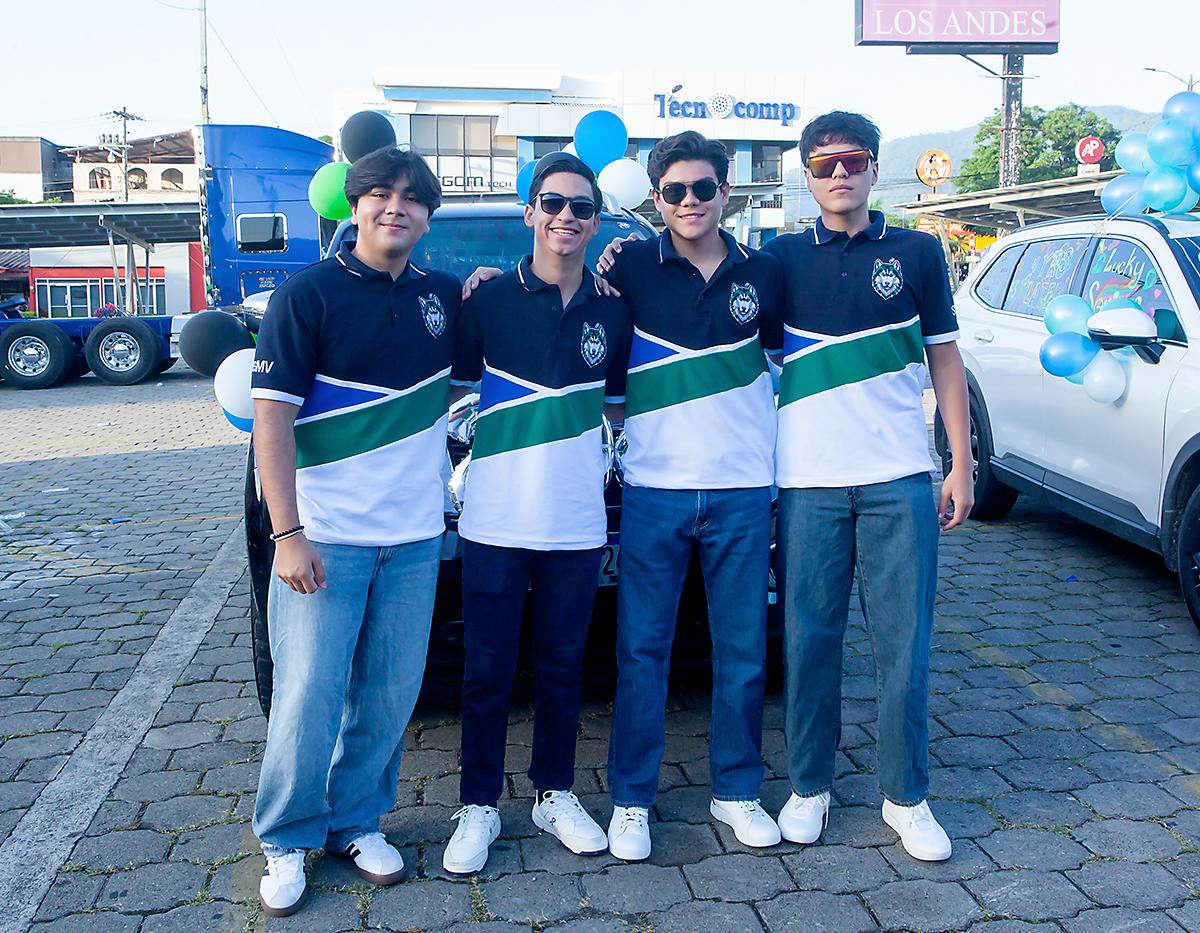 Sebastián Flores, Marco Alfaro, Mario Larios y Luis Obando.