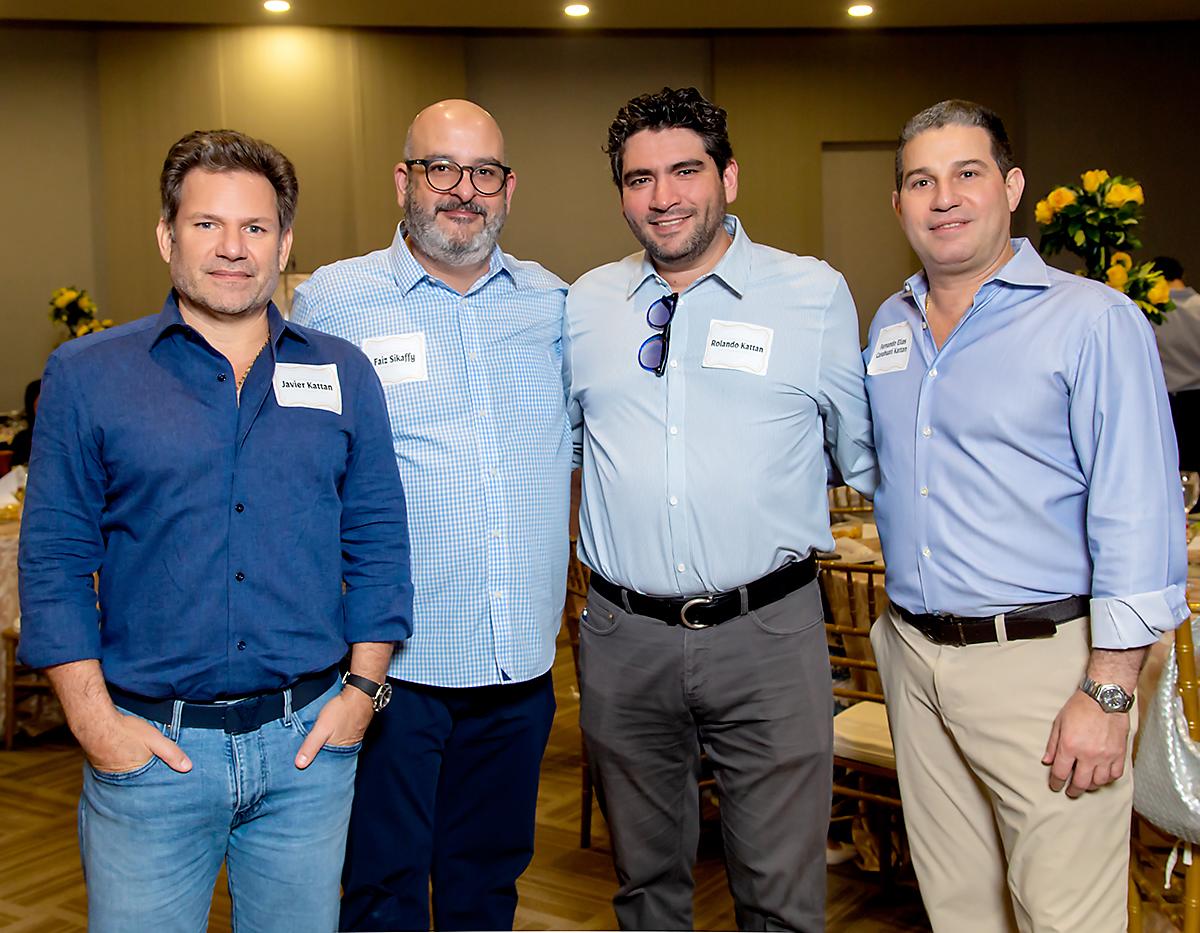 Javier Kattán, Faiz Sikaffy, Rolando Kattán y Fernando Elías Kattán.