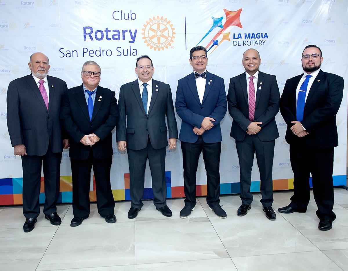 Jack Kattán, Salvador Mánchame, Oscar Bográn, José Handal, Rolando Silva y Héctor López.