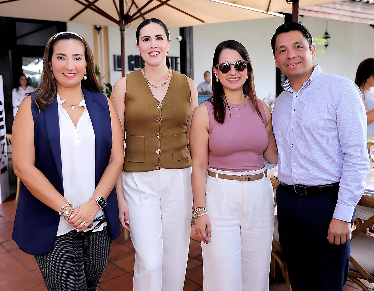Mónica Arita, Paola Chinchilla, Lila Fúnez y Ulises Ramos.