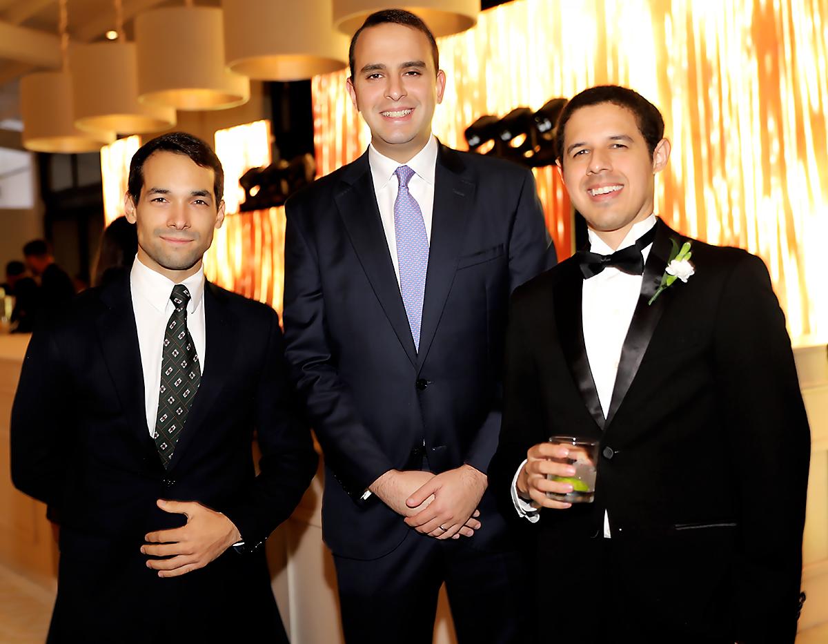 Andrés Corrales, Marcelo Larach, y Alejandro Martínez