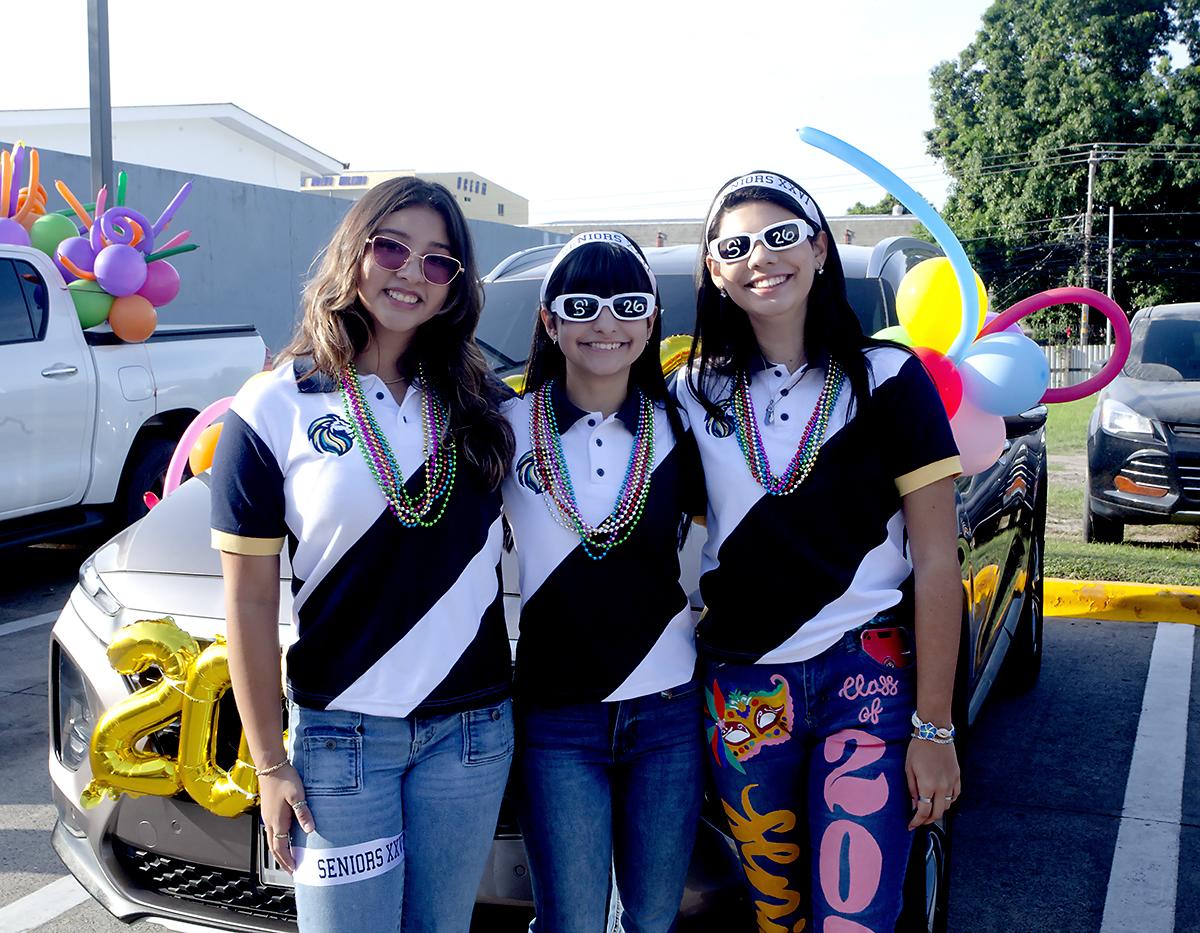 Sophia Cuéllar, Sofía Pinto y Alison Rivera.