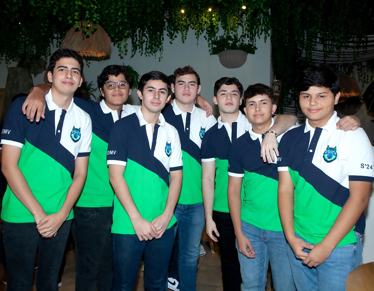 William Jerezano, José Rápalo, Gerardo Pineda, Luis Alvarado, Justin García, Diego Smith y Gabriel Quiñonez.