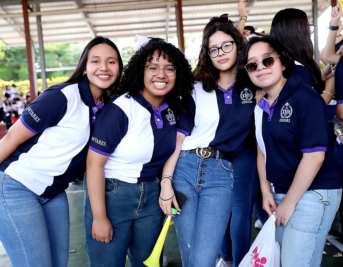 Nahomy Andino, Lara Banegas, Xhuà Ucles y Rocío Brizuela