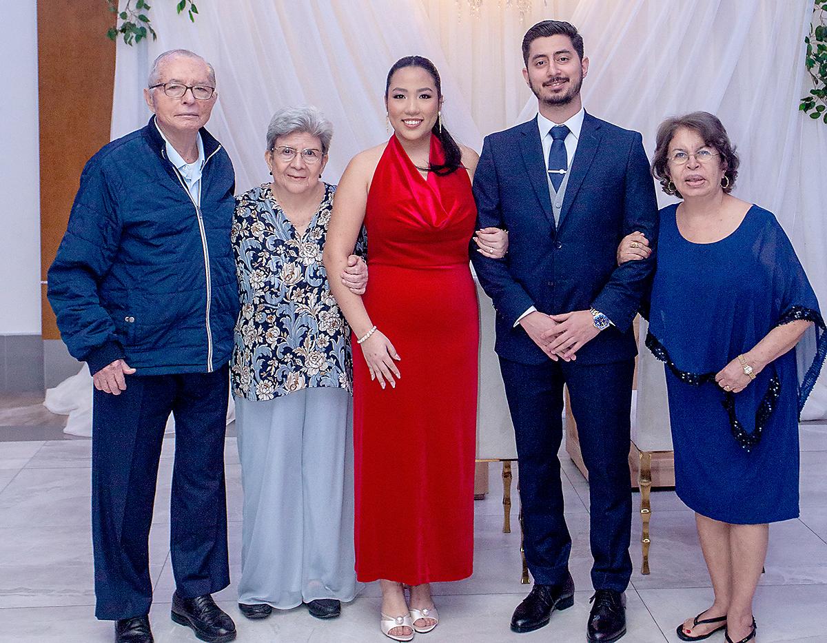 Danilo Manzanares, Nidia Álvarez, Nidia León, Juan Carlos Pineda y Yolanda Luque.
