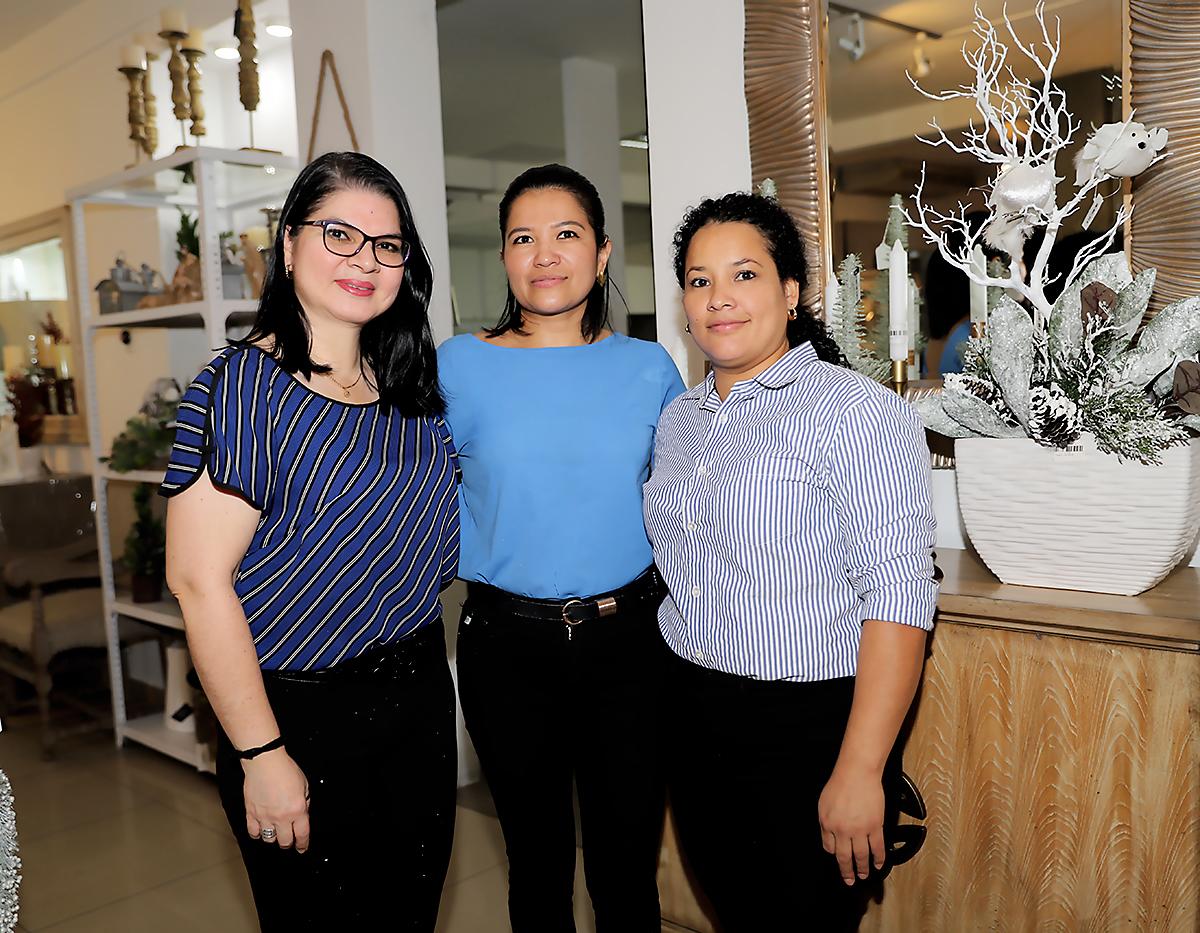 Yessenia Fúnez, Katie Hernández y Estefanie Silva.