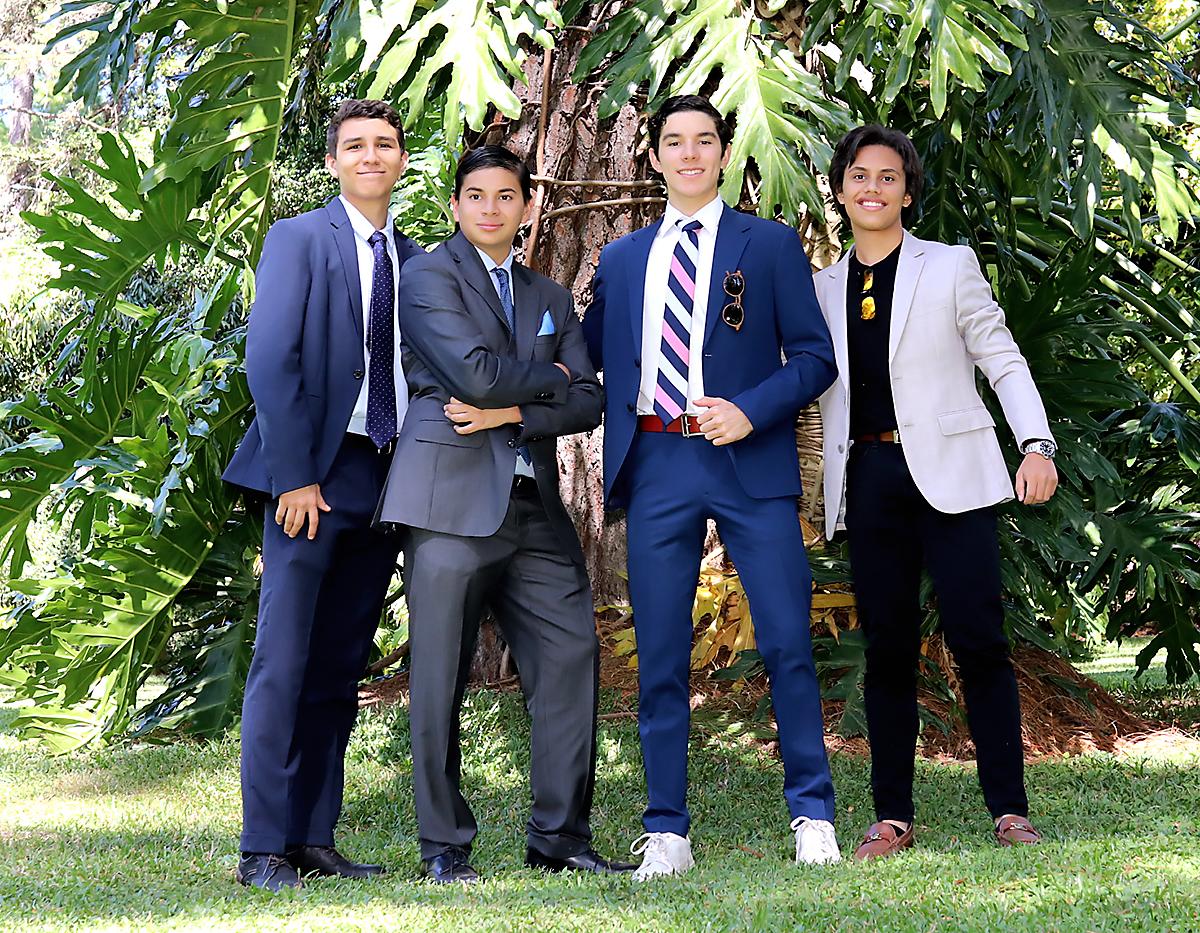 Sebastian Kafarela, Jose Rafael Pastor, Sebastian Villeda y Gianluca Valladares