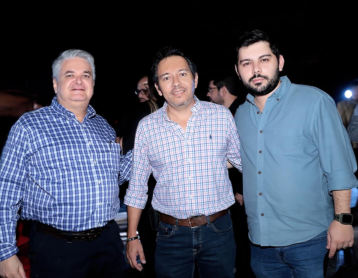Pablo Bahr, Raúl Romero y Raúl Romero Jr.