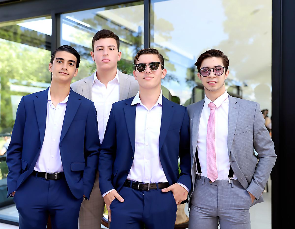 Dennis Anduray, Sebastián Bueso, Jorge Andonie y William Cunningham