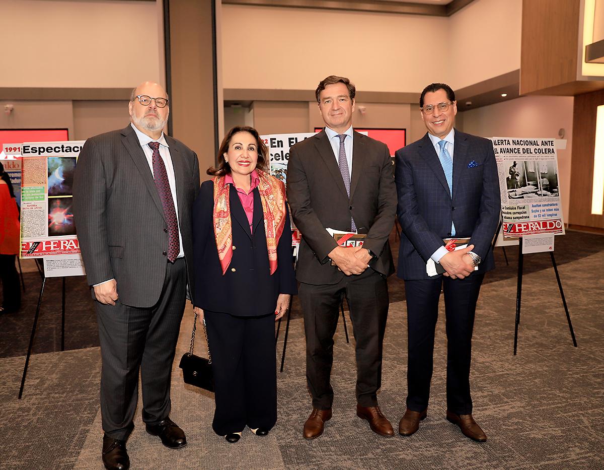 Jorge y Carolina Canahuati, Diego Nuño García y Sebastián Pastor.