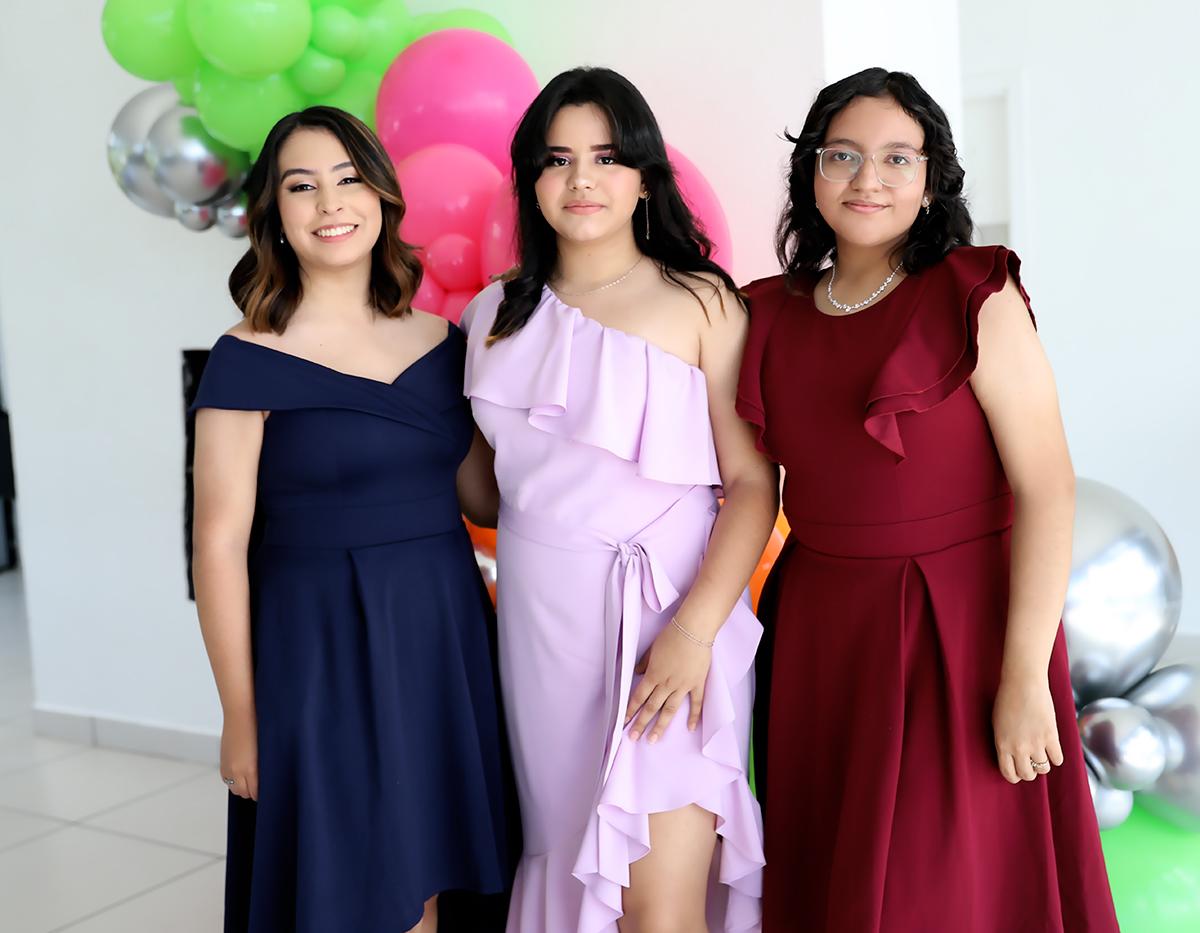 Alyssa Chavarría, Andrea Estefanía Rivera y Ruth Rubí