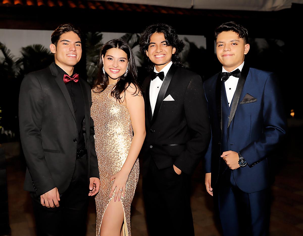 David Banegas, luna Simón, Alexander Pocasangre y Hugo Godoy