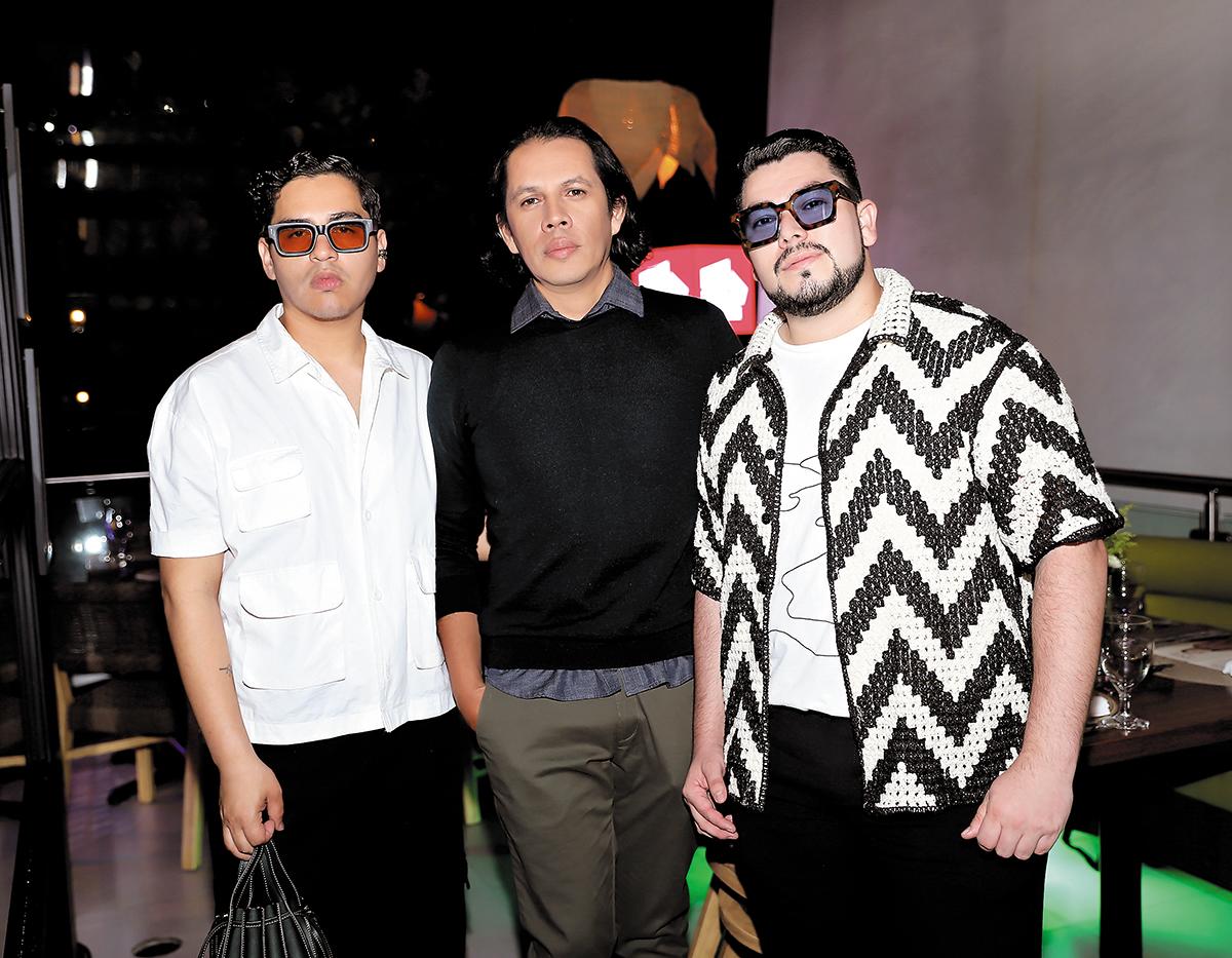 Jeyson García, Roberto Ramírez y Brian Hernández.