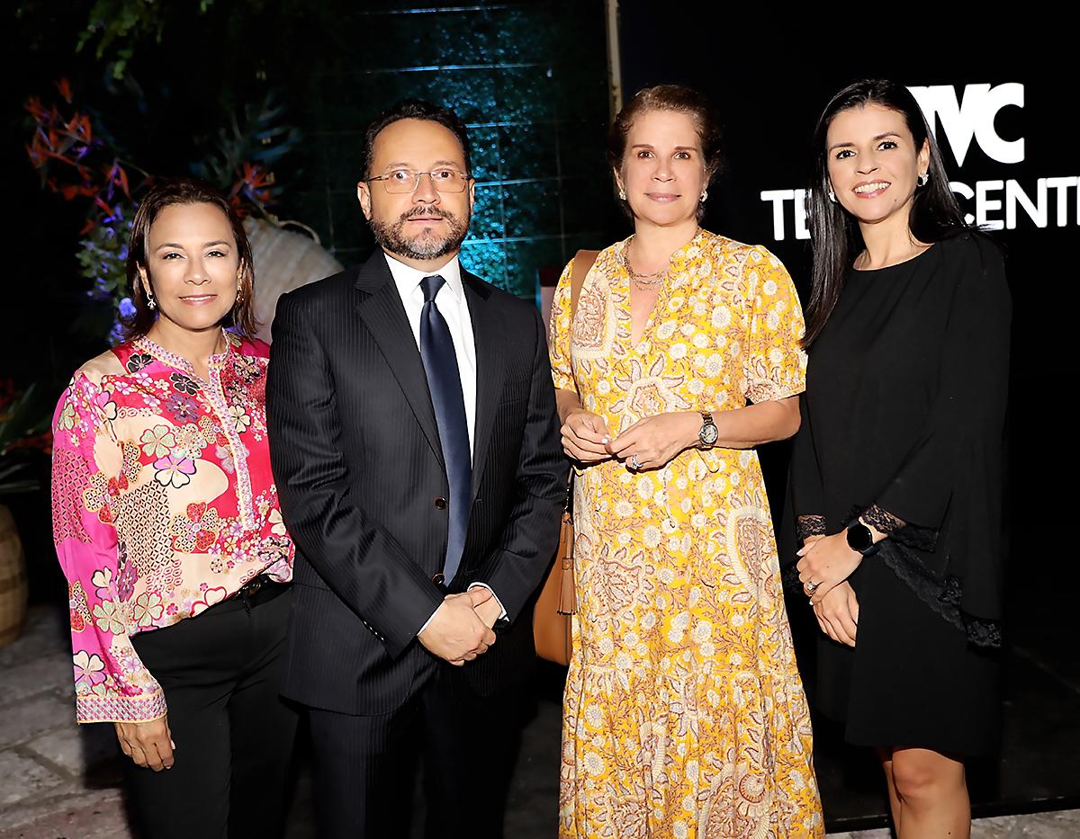 Melissa Callejas Maduro, Walter Mejía, Patty Casanova y Marcela Pineda
