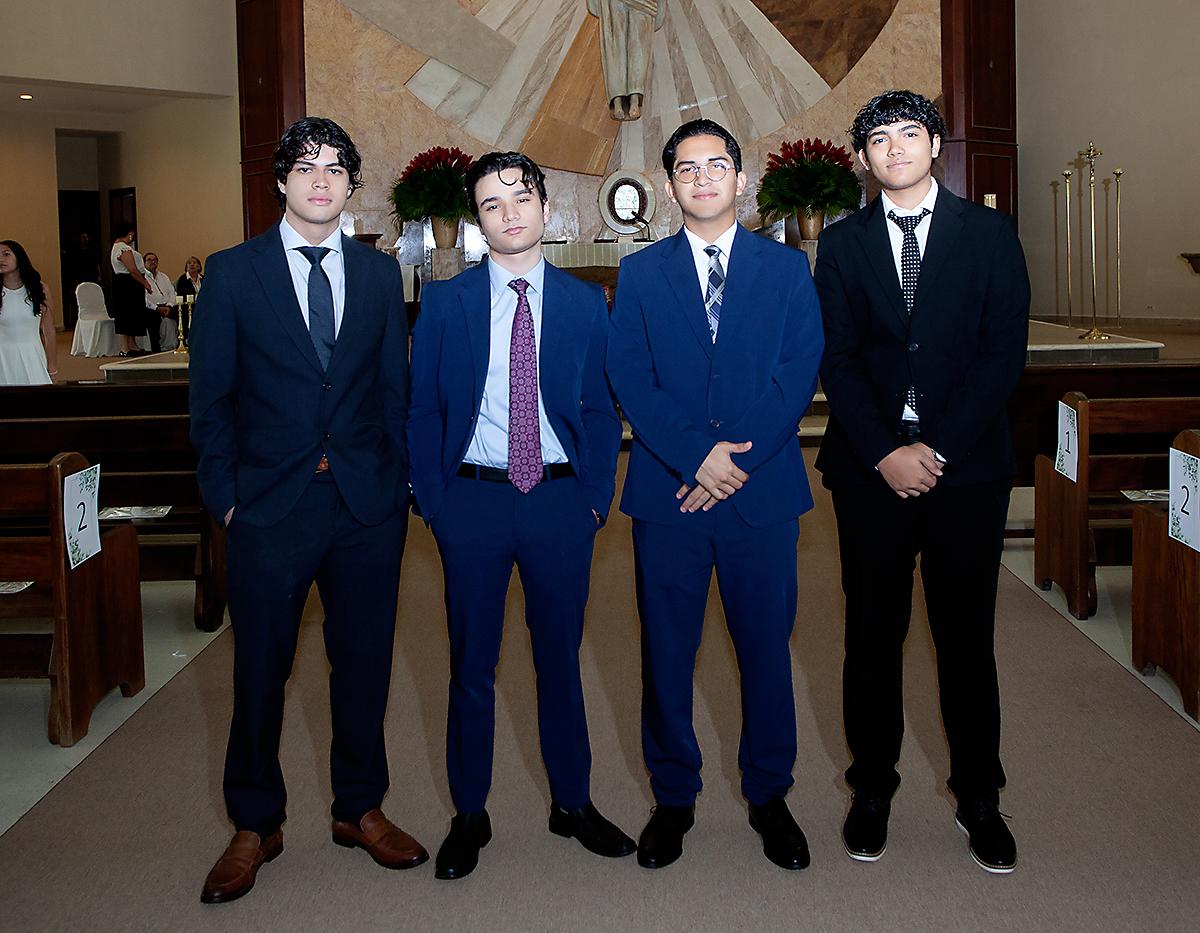 Iván García, José Raudales, Sergio Villafranca y Alessandro Funes.