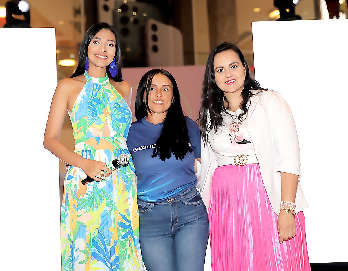 Karlen Pérez, Melania Rodas y Olesia Irías.
