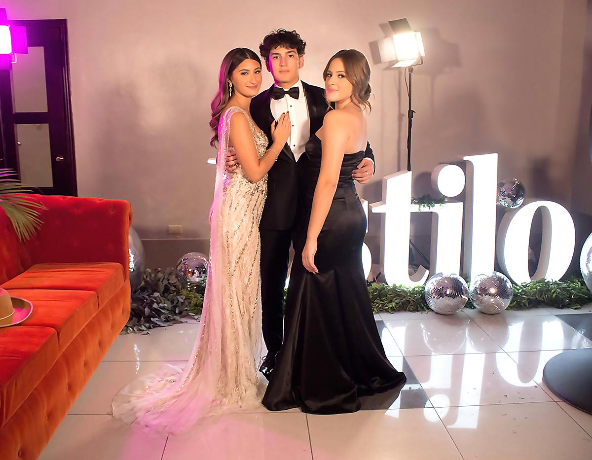 Juan Diego Argüelles, Jihan Gabrie y Michelle Vallecillo.