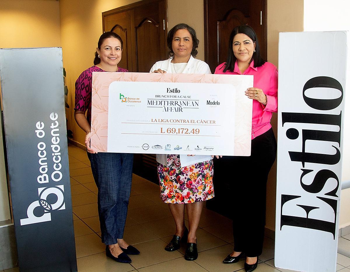 Banco de Occidente y Estilo entregan donativo a la Liga Contra el Cáncer