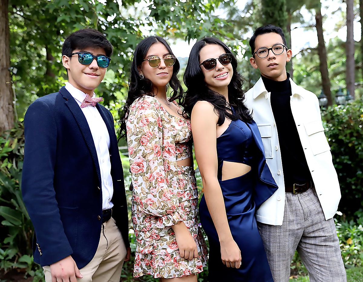 Óscar Pineda, Arlenny Ardón,Victoria Castro y José Ramírez