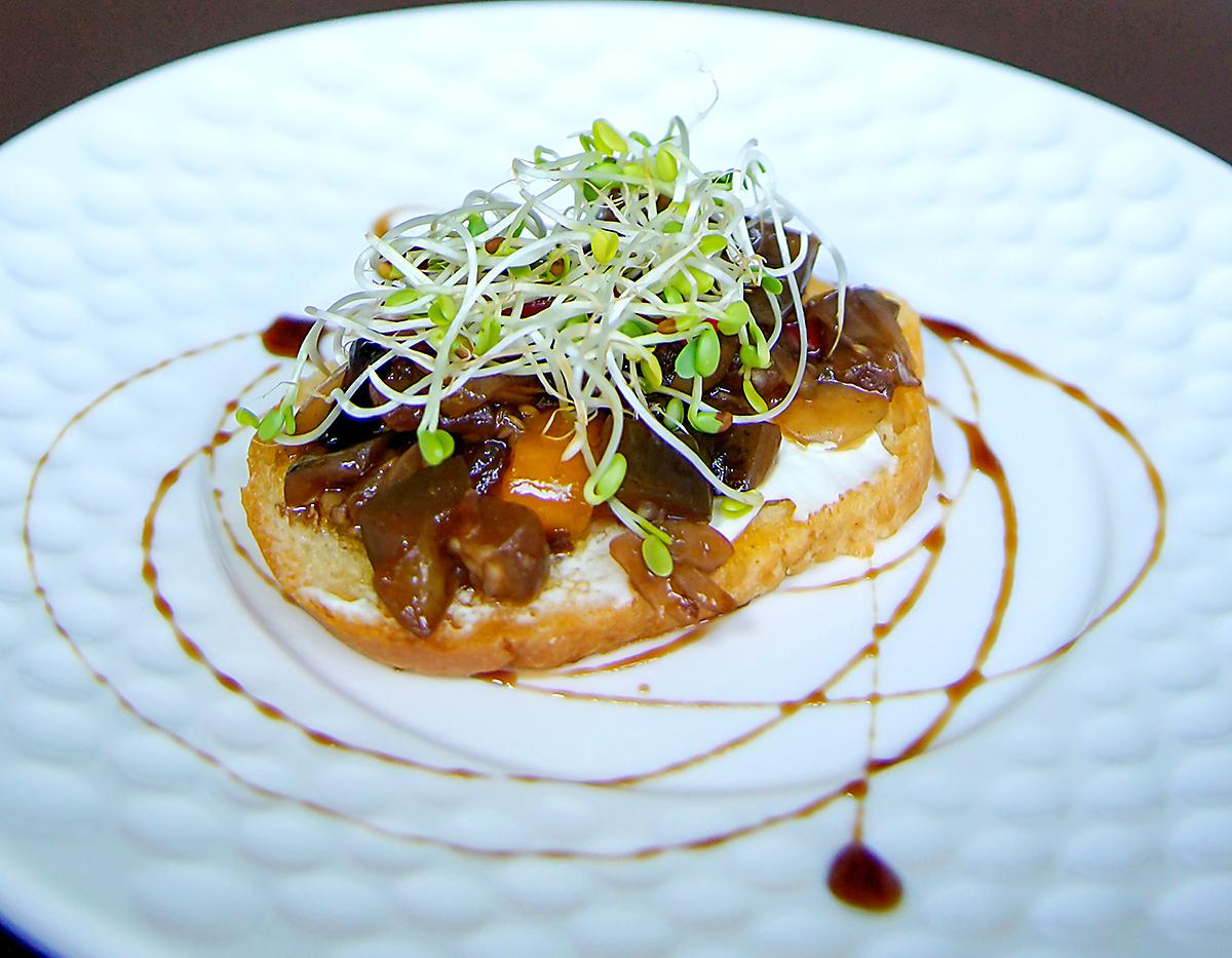 Bruschetta de caponata.