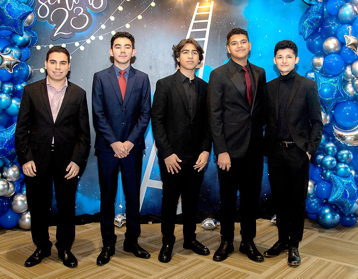 Ricardo Canahuati, Rubén Meza, Carlos Handal, Joel Espinoza y Otto Zúniga.
