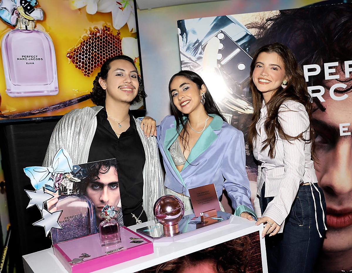 Erick Molina, Reina Solís y Monique Pineda