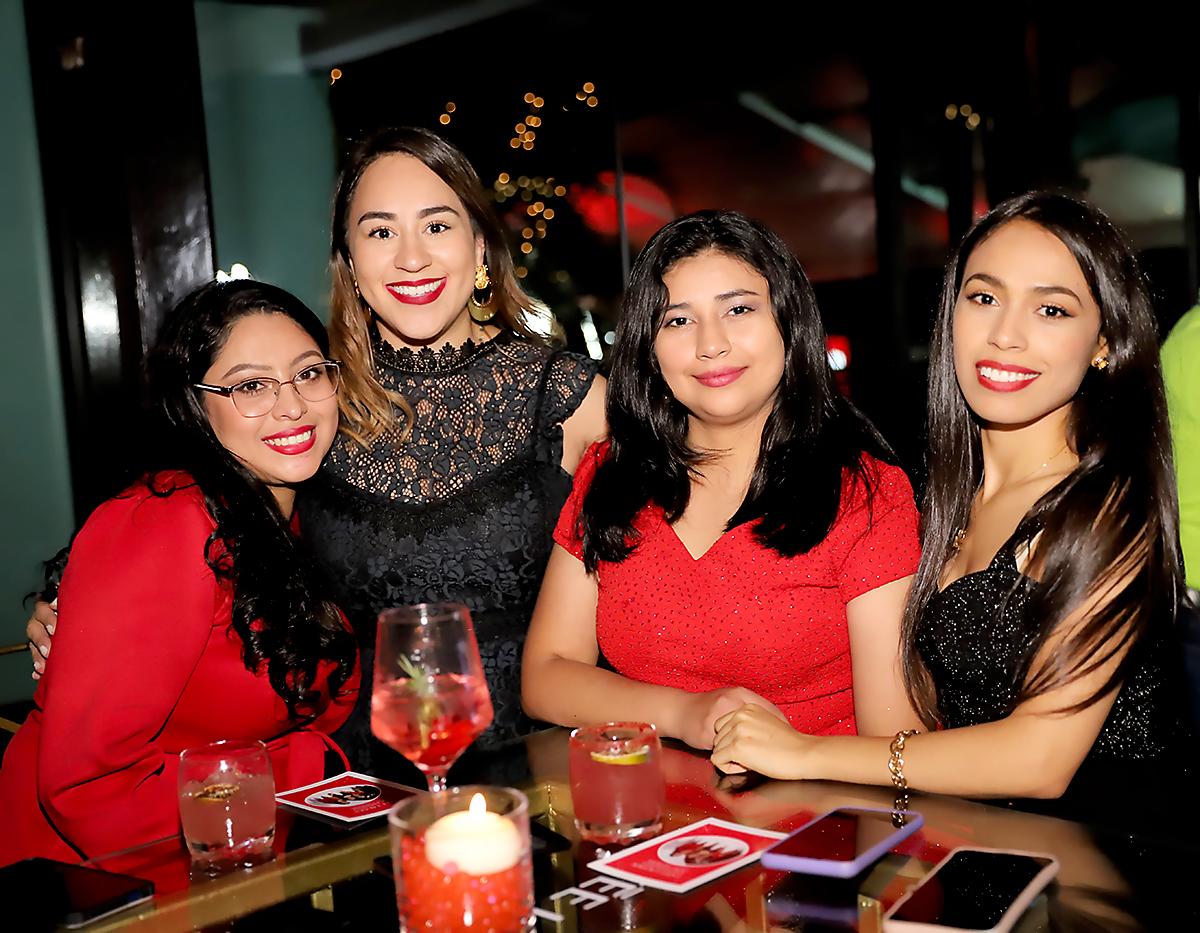 Andrea Turcios, Lucía García, Tania Espinoza y Mariela Flores