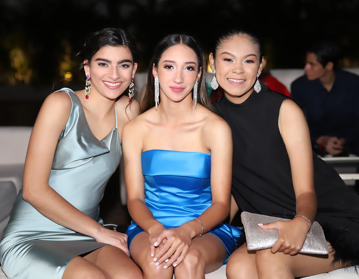 Isabella Ayón, Sara Peralta y Sofía Escobar