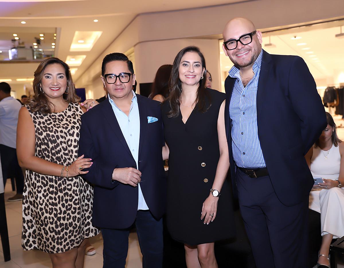 Mónica Arita, Miguel Chong, Valeria Ríos y Lawin Paz.