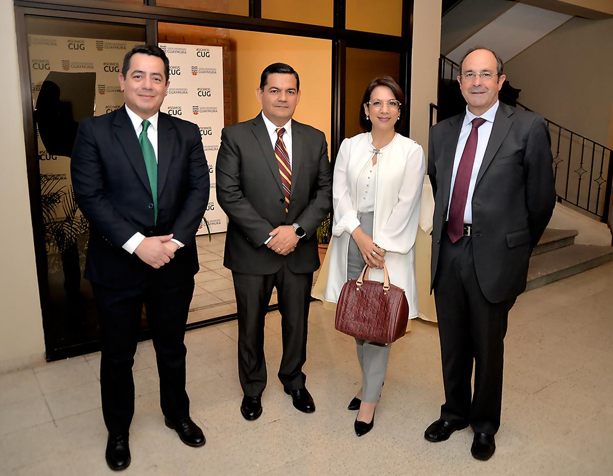 Carlos Borjas, Fuad Azzad Ham, Rosalpina Rodríguez y José María Román.