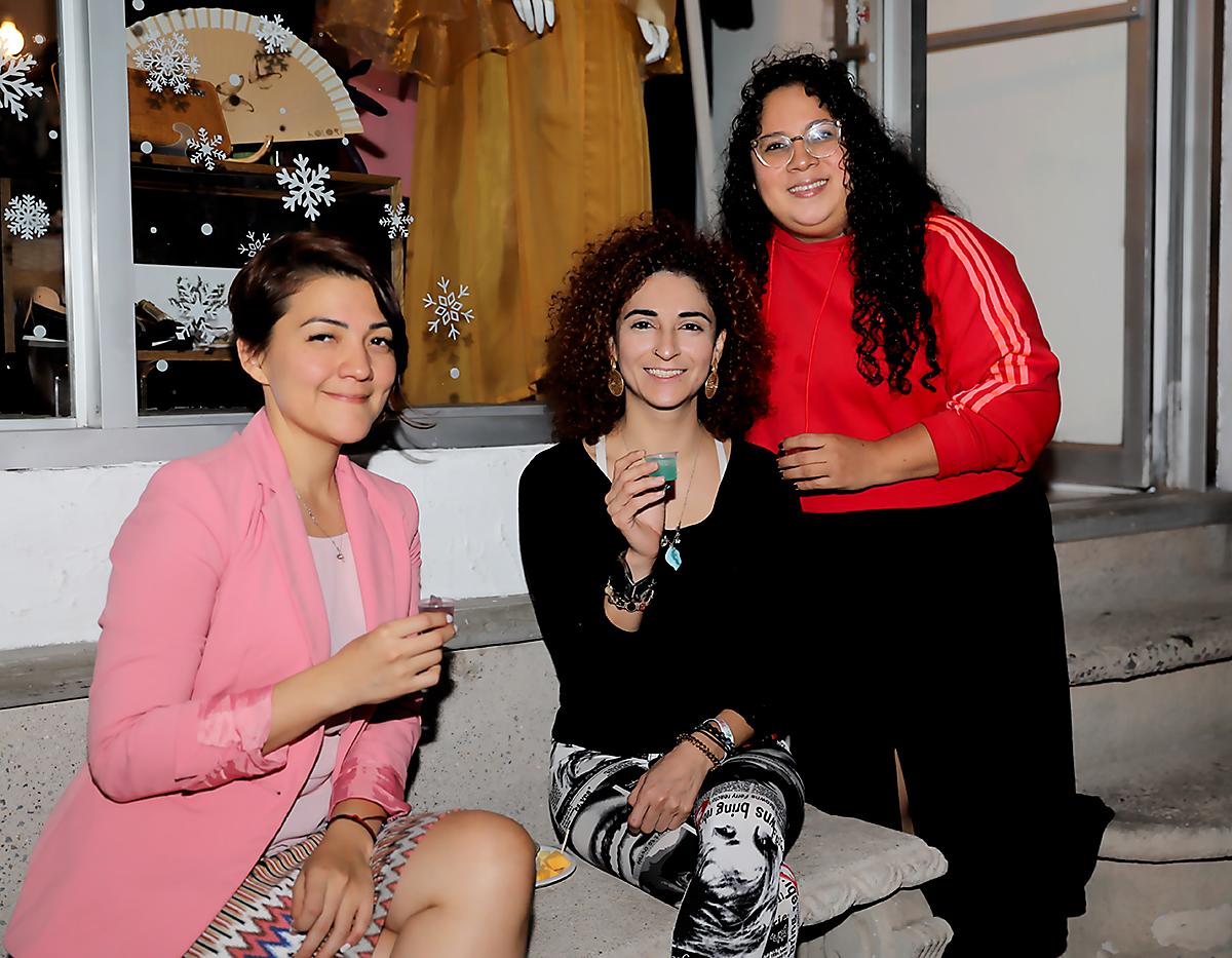Yolany Villanueva, Andrea Álvarez y Milca Meza