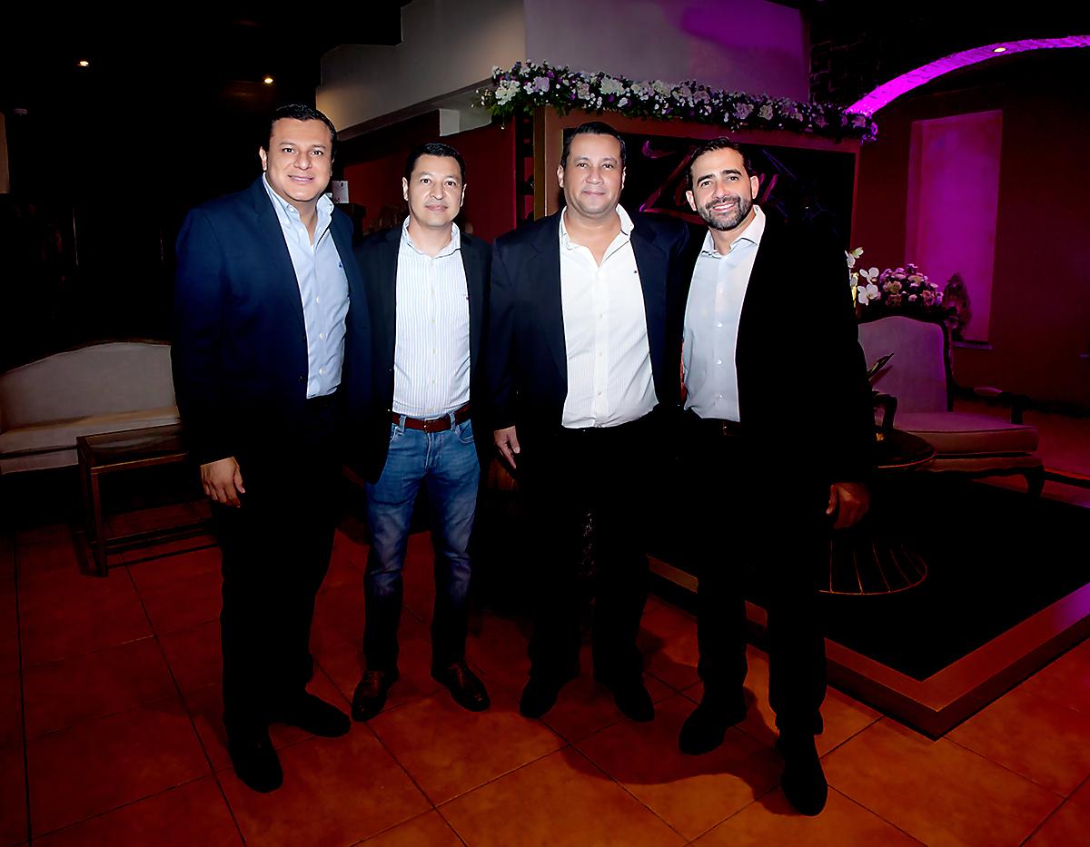 Edwin Oliva, Milton Quiroz, Juan Lara y Rodrigo Fonseca