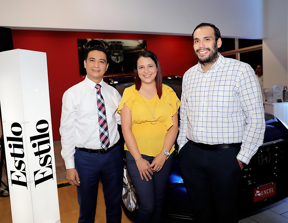 Alexis Romero, Nancy Ortez y Carlos Matute