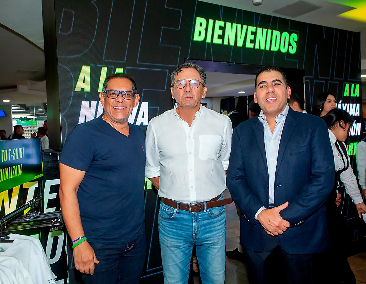 Rolin Peña, Salomón Nassar y Mario Faraj.