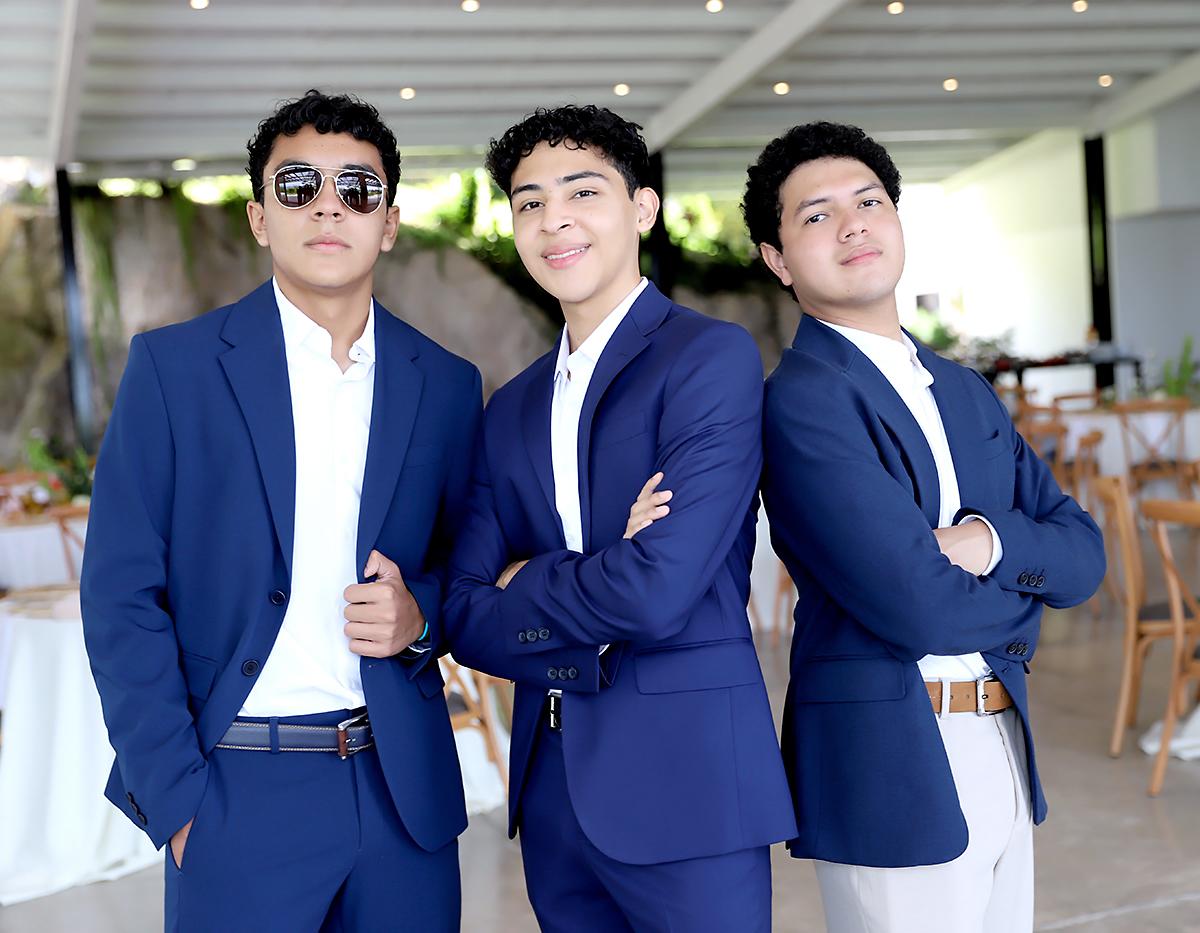 Marco López, Eric Fortín y Juan Medina. Marco López, Eric Fortín y Juan Medina.