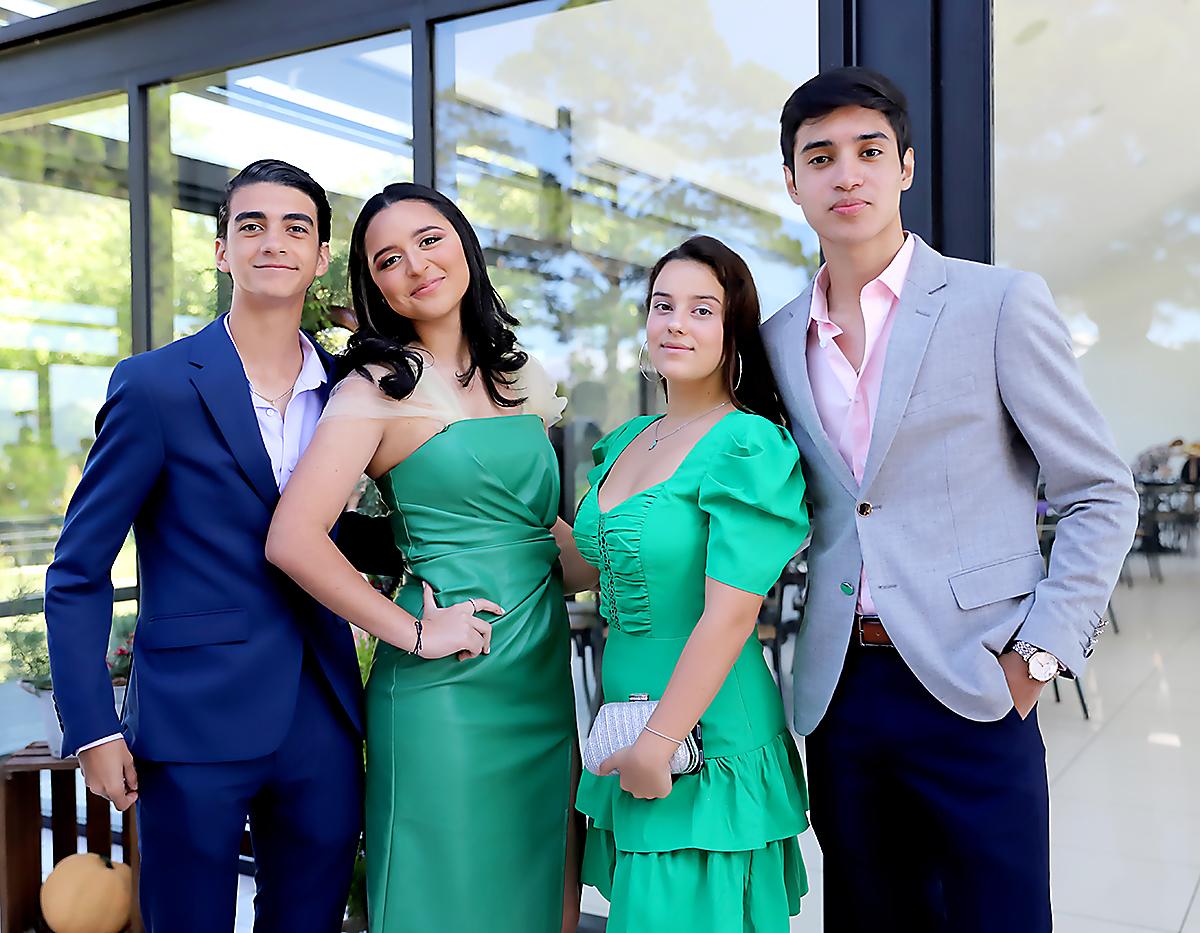 Dennis Anduray, Sara Solano, Alessia Ferro y Salvador Jiménez