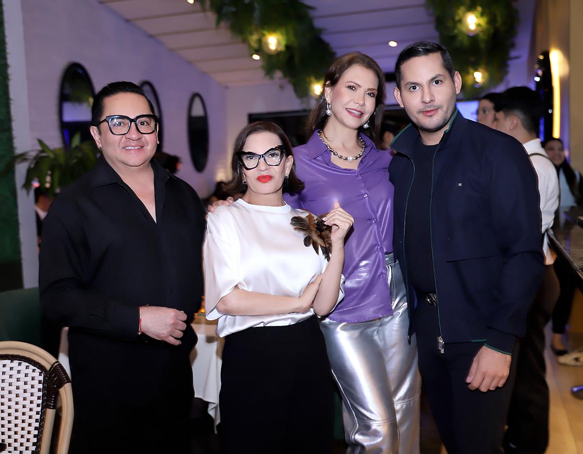 Miguel Chong, Blanca Bendeck, Cecilia Bertrand y Ariel Flores. 