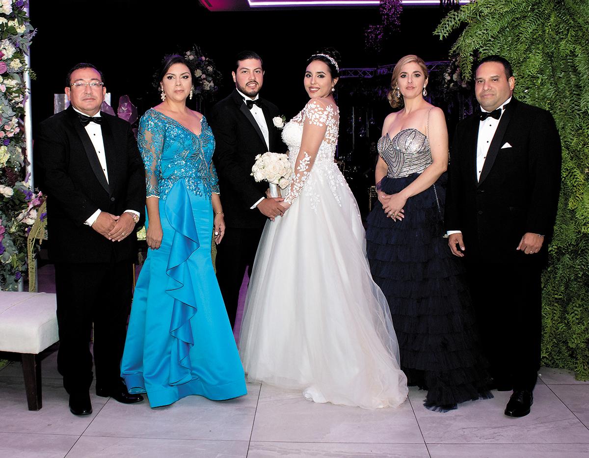 Javier Zúniga, Rina Padilla, José Javier Zúniga, Rocío Verdial, Lourdes Pascua y Joaquín Verdial.