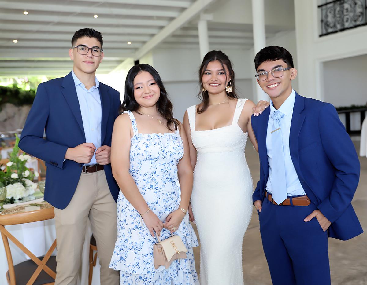 Daniel Kafie, Rossely López, Cecilia Enamorado y Miguel Mencía. Daniel Kafie, Rossely López, Cecilia Enamorado y Miguel Mencía.