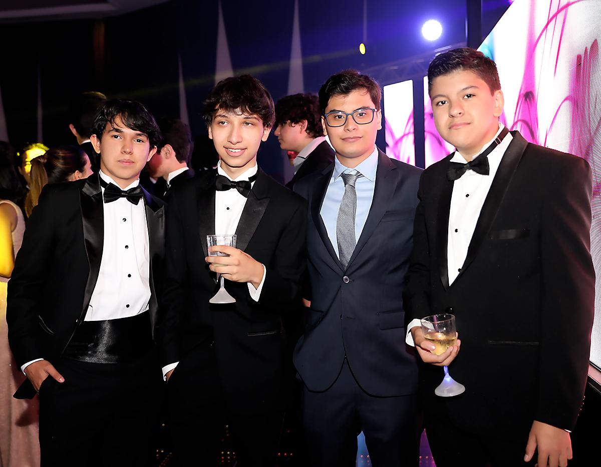 Orlando Valladares, Kiefer Simón, Josue Morel y Jorge Arévalo