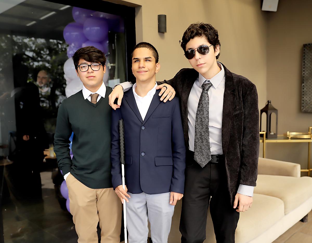 Rafael Midence, Tito Valle Morazán y Ángel Barahona
