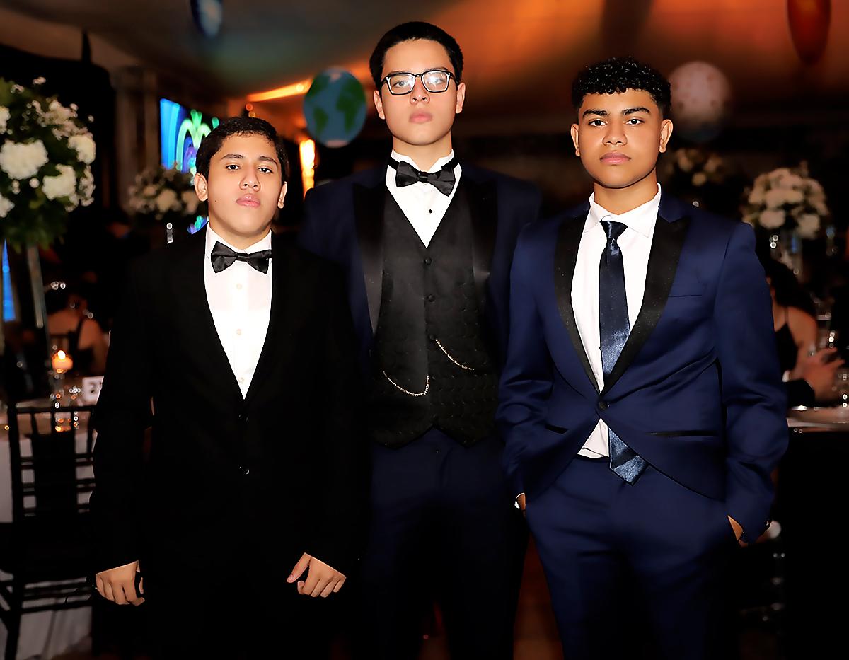 David Rosales, Haziel Pavón y Oliver Alvarado